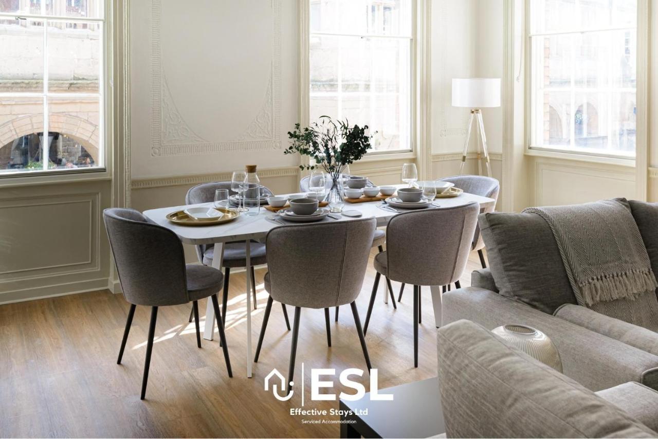 Most Central Luxury Grade 2 Listed Apartment Overlooking Shrewsbury Square - Free Parking Buitenkant foto